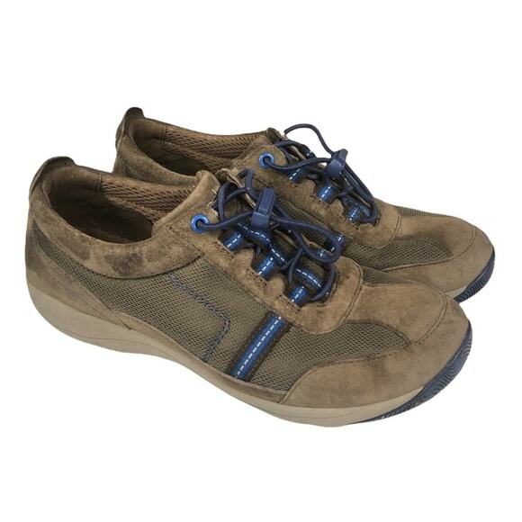 Dansko "Helen" sneaker Brown and Blue 37/6.5-7 - Picture 1 of 7